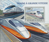 Trains Stamp High Speed Acela Express Siemen Velaro ICE 3 S/S MNH #3332 / Bl.390