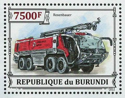 Firefighters Vehicles Helicopter AW 139 Rosenbauer Ford F-350 S/S MNH #3302