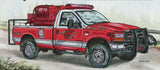 Firefighters Vehicles Helicopter AW 139 Rosenbauer Ford F-350 S/S MNH #3302