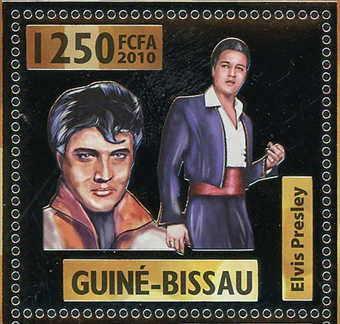 Elvis Presley Stamp Golden Famous Artist S/S MNH #4745-4748