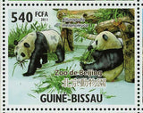 Giant Panda Stamp Ailuropoda Melanoleuca Xangai Zoo S/S MNH #5252-5257