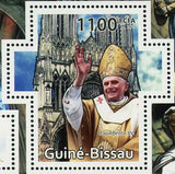 Notre Dame Cathedral Stamp Reims John Paul II S/S MNH #5459-5461