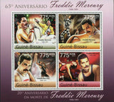 Freddie Mercury Stamp Bohemian Rhapsody Music S/S MNH #5518-5521