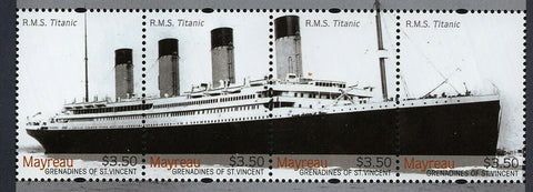 Titanic Ship RMS Stamp Centennial Historical Events Souvenir Sheet MNH