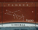 Constellations Stamp Capricorn Virgo Tauro Earth Stars Souvenir Sheet MNH