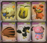 Pokemon Stamp Cartoon Animation Mareep Sunkern Teddiursa Swinub Murkrow S/S MNH