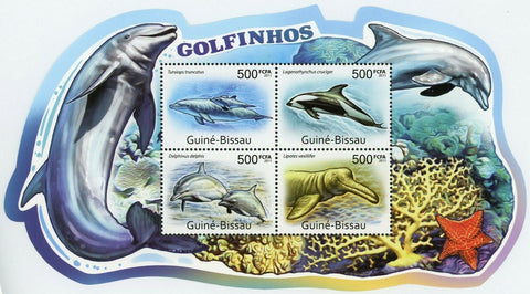 Dolphins Stamp Tursiops Truncatus Lipotes Vexillifer Souvenir MNH #5578-5581