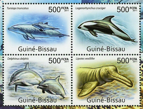 Dolphins Stamp Tursiops Truncatus Lipotes Vexillifer Souvenir MNH #5578-5581