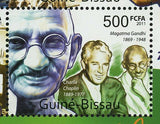 M.K. Gandhi Stamp Mahatma Charlie Chaplin Souvenir Sheet MNH #5586-5589