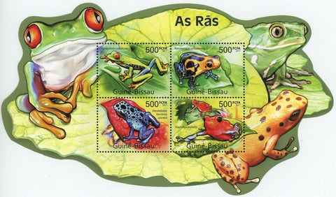 Frogs Stamp Agalychnis Callidryas Oophaga Pumilio Souvenir Sheet MNH #5554-5557