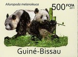 Giant Pandas Stamp Ailuropoda Melanoleuca Bear Wild Animal S/S MNH #5566-5569