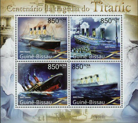 Titanic RMS Stamp Ship Transportation Historical Events S/S MNH #5528-5531