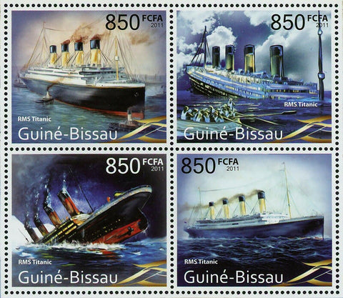 Titanic RMS Stamp Ship Transportation Historical Events S/S MNH #5528-5531