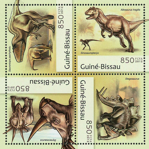 Dinosaurs Stamp Sauroniops Pachytholus Allosaurus Fragilis S/S MNH #6293-6296