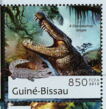 Extinct Crocodile Stamp Chasmatosaurus Souvenir Sheet MNH #6271-6274