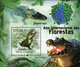 Crocodiles Stamp Melanosuchus Niger Souvenir Sheet MNH #4314 / Bl.410