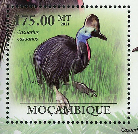 Cassowary Stamp Bird Casuarius Casuarius Souvenir Sheet MNH #4379 / Bl.415