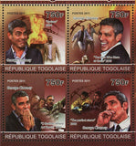 George Clooney Stamp Cinema Actor Hollywood S/S MNH #3944-3947