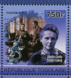 Marie Sklodowska Curie Stamp Nobel Prize Physics Souvenir Sheet MNH #3919-3922