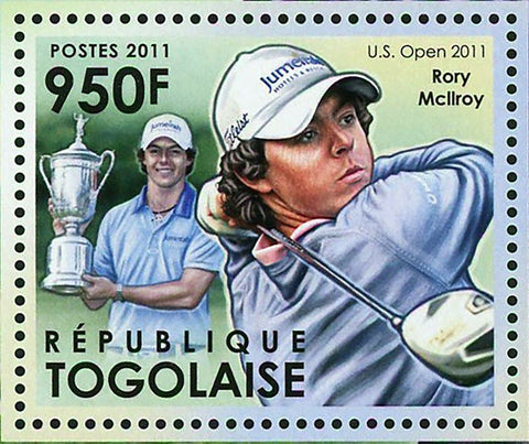 Golf Champions Stamp Luke Donald Lee Westwood Rory Mcllroy S/S MNH #4377-4379