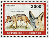 Predators Stamp Black Jackal Canis Mesomelas Souvenir Sheet MNH #3467 / Bl.503