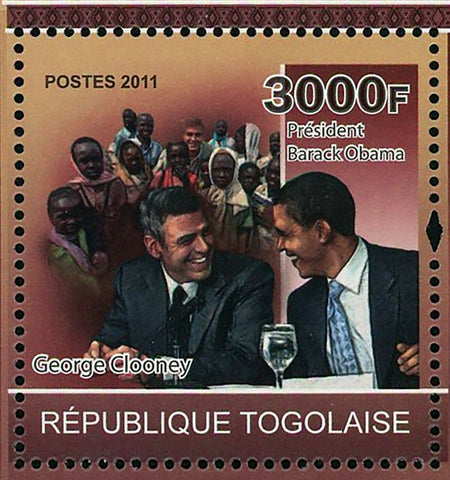 George Clooney Stamp Actor Cinema Hollywood Emmy Award S/S MNH #3948 / Bl.599