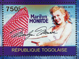 Marilyn Monroe Stamp Tribute Actress Hollywood Souvenir Sheet MNH #3529-3532