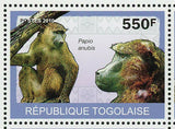 Monkeys Stamp Papio Anubis Colobus Polykomos Souvenir Sheet MNH #3484-3487