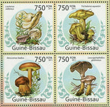 Mushrooms Stamps Lactarius Vellereus Tricholoma Equestre S/S MNH #5651-5654