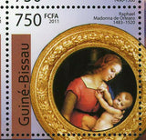 Christmas Paintings Stamp Raphael Botticelli Andrea Solario S/S MNH #5656-5659