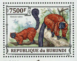 Arecia Rubra Stamp Cephalophus Zebra Endangered Animals S/S MNH #3312 / Bl.386