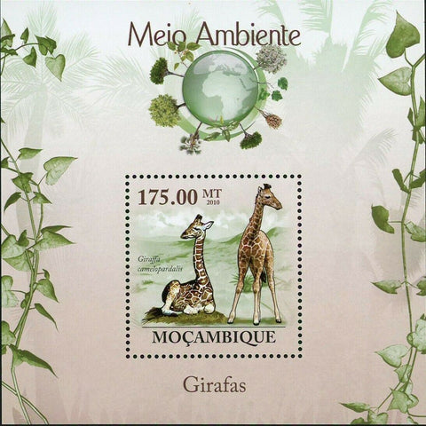Giraffes Stamp Giraffa Camelopardalis Souvenir Sheet MNH #3628 / Bl.298