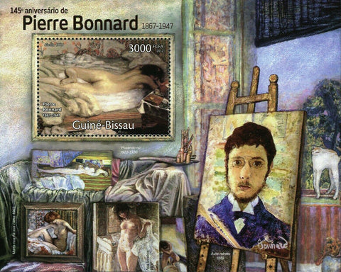 Paintings of Pierre Bonnard Stamp Art Siesta Auto Retrato S/S MNH #5815 / Bl.102