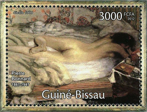 Paintings of Pierre Bonnard Stamp Art Siesta Auto Retrato S/S MNH #5815 / Bl.102