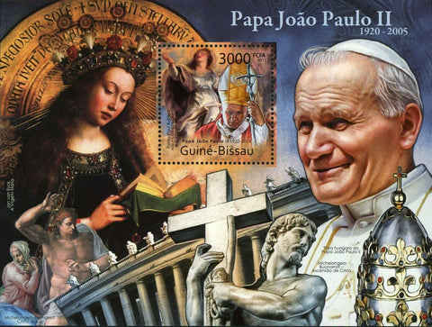 Pope John Paul II Stamp Historical Figure Church Souvenir Sheet MNH #5717/Bl.997