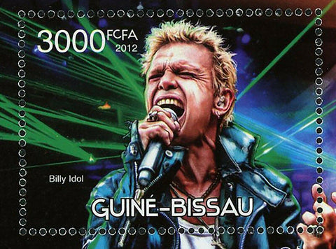 Freddie Mercury Stamp Billy Idol Music Legends Souvenir Sheet MNH #6130 / Bl.108