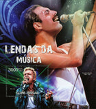 Freddie Mercury Stamp Billy Idol Music Legends Souvenir Sheet MNH #6130 / Bl.108