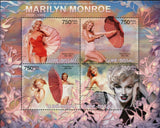 Marilyn Monroe Stamp Actress Hollywood Souvenir Sheet MNH #6207-6210