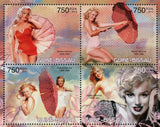 Marilyn Monroe Stamp Actress Hollywood Souvenir Sheet MNH #6207-6210