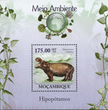 Hippopotamus Stamp Hippo Hippopotamus Amphibius S/S MNH #3639 / Bl.309