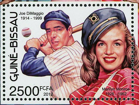 Marilyn Monroe Stamp Joe DiMaggio Actress Hollywood S/S MNH #6096 / Bl.1081