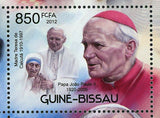 Pope John Paul II Stamp Church Catholicism Souvenir Sheet MNH #6145-6148