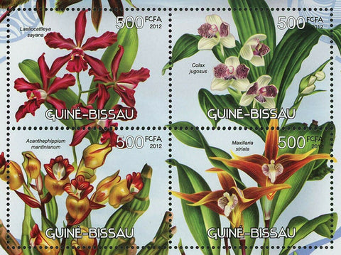 Orchids Stamp Flowers Laeliocattleya Sayana Souvenir Sheet MNH #6052-6055