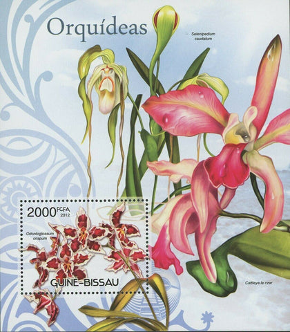 Orchids Stamp Flowers Odontoglossum Crispum Souvenir Sheet MNH #6056 / Bl.1073