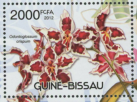 Orchids Stamp Flowers Odontoglossum Crispum Souvenir Sheet MNH #6056 / Bl.1073