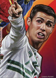 Soccer Stamp Cristiano Ronaldo Pique David Silva Souvenir S. MNH #6144 / Bl.1089