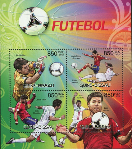 Soccer Stamp Iker Casillas Fabio Coentrao Xabi Alonso S/S MNH #6140-6143
