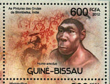 Prehistoric Humans Stamp Neanderthal Homo Erectus Fossil S/S MNH #5981/Bl.1058