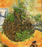 Bees Stamp Apis Mellifera Beehive Insect Souvenir Sheet MNH #5986 / Bl.1059