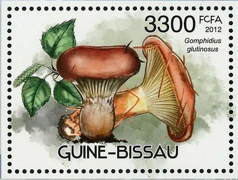 Mushrooms Stamps Gomphidius Glutinosus Agaricus Nebularis S/S MNH #6021 /Bl.1066